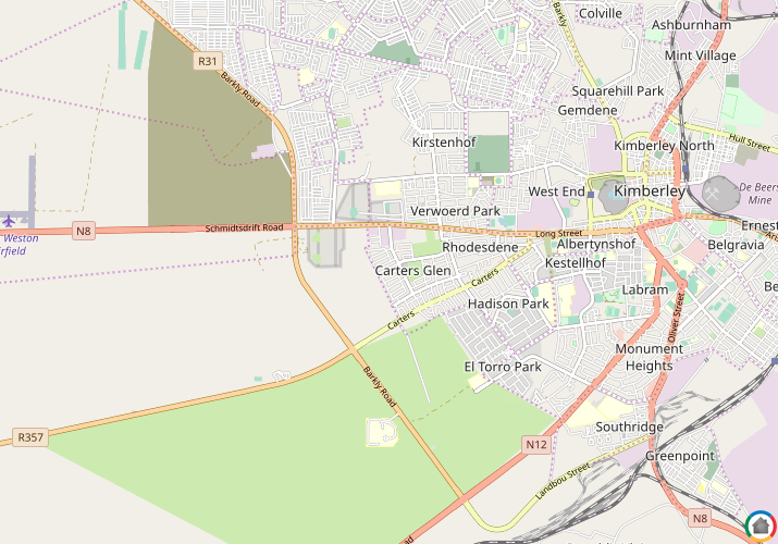 Map location of Carters Glen